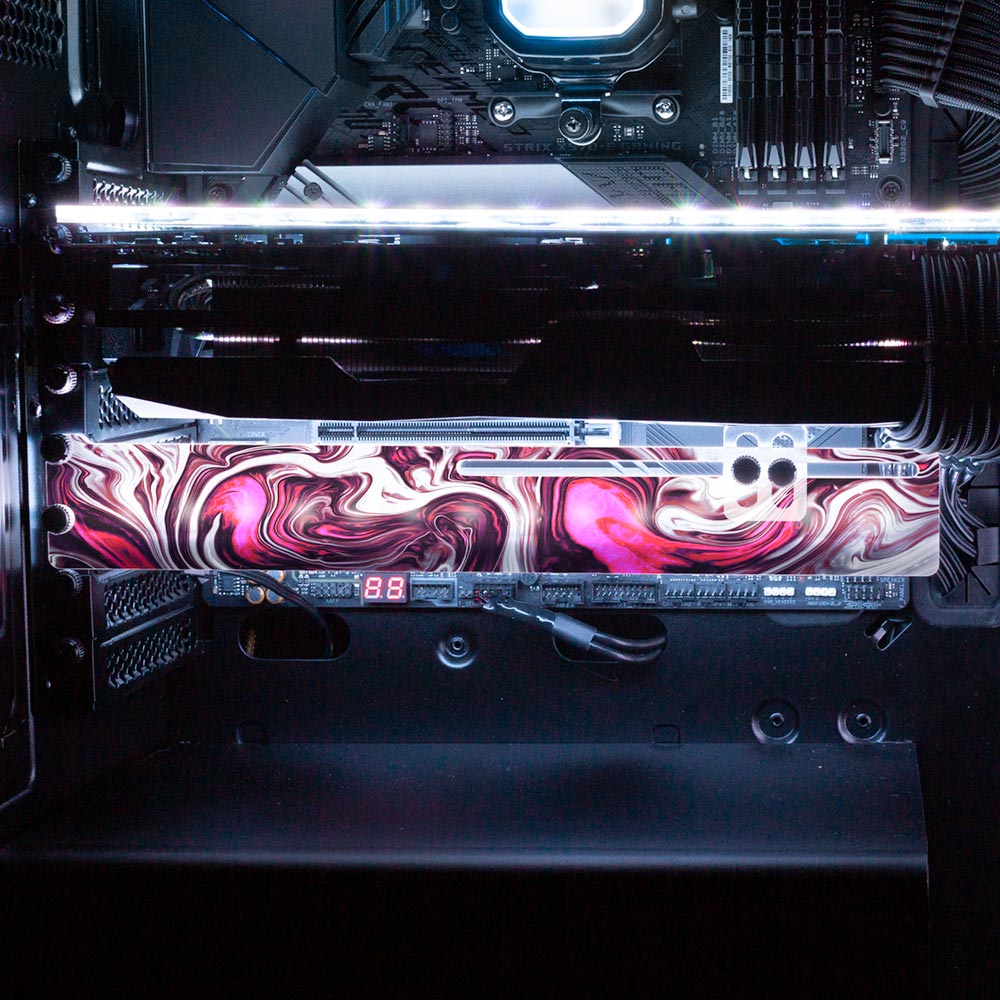 Pink Dreams RGB GPU Support Bracket - Geoglyser - V1Tech