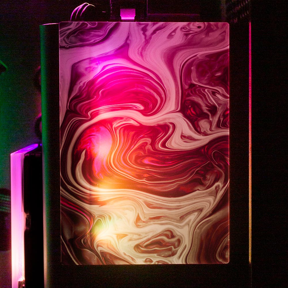 Pink Dreams RGB SSD Cover Vertical - Geoglyser - V1Tech