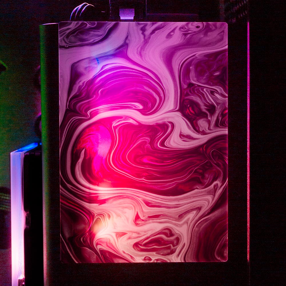 Pink Dreams RGB SSD Cover Vertical - Geoglyser - V1Tech