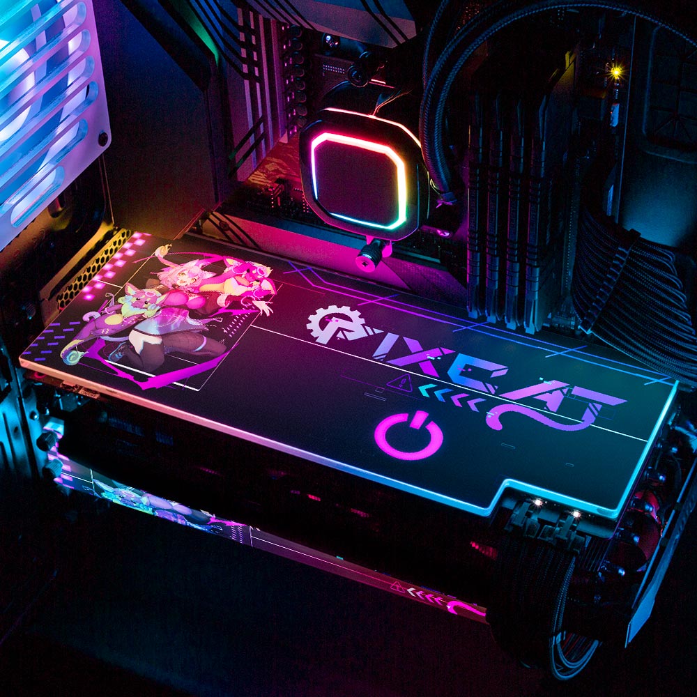 PixcatOS RGB GPU Backplate - PixcatOS - V1Tech