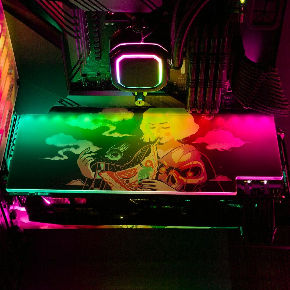 Pizza Geisha RGB GPU Backplate - HeyMoonly - V1Tech