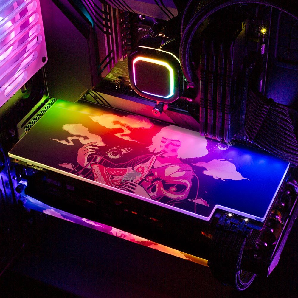 Pizza Geisha RGB GPU Backplate - HeyMoonly - V1Tech