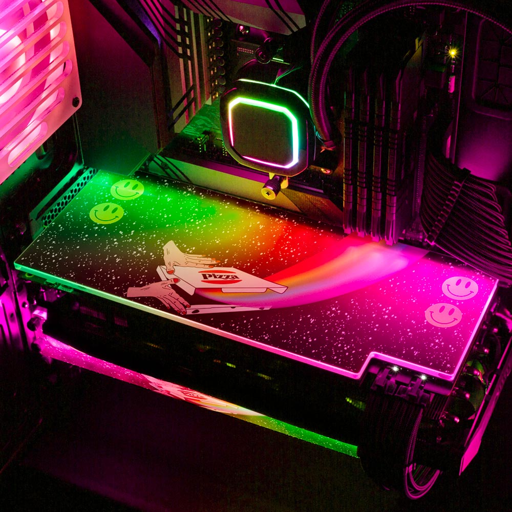 Pizza Time RGB GPU Backplate - Javilostcontrol - V1Tech