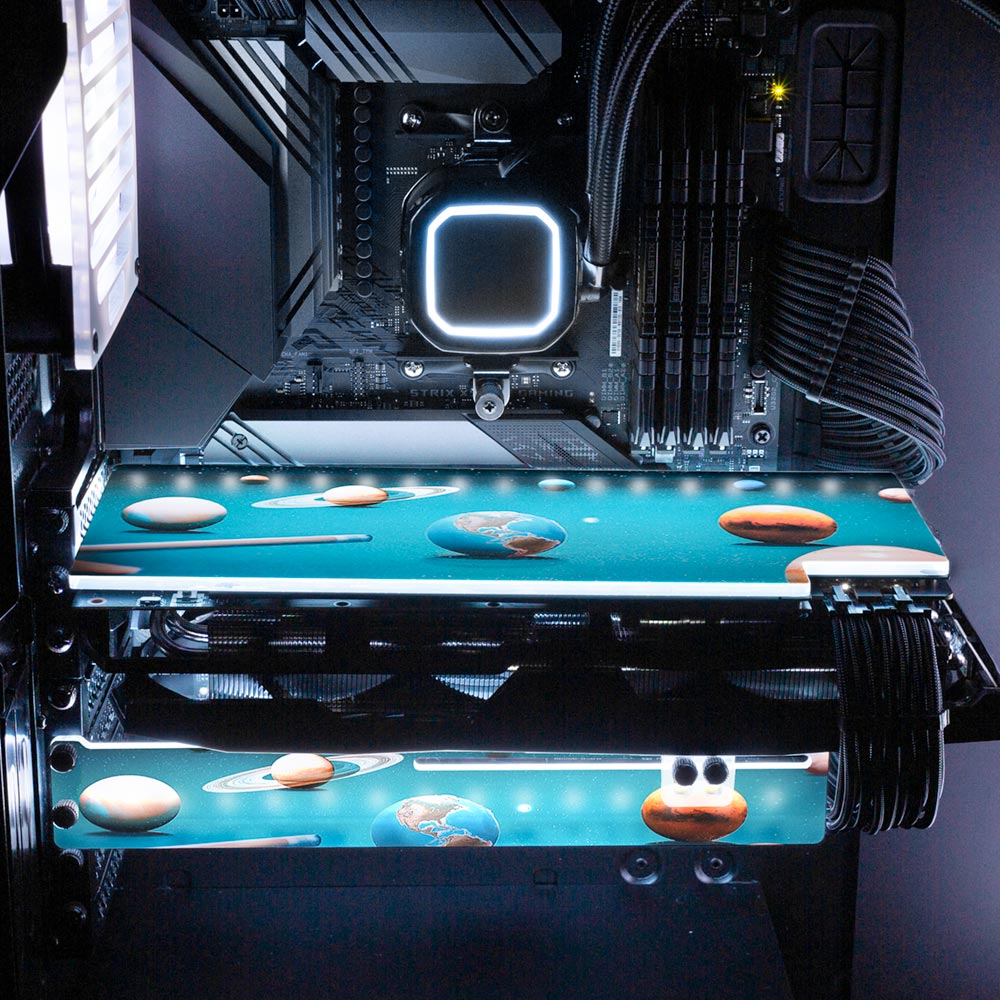 Planet Pool RGB GPU Backplate - Ismaeel Shaikh - V1Tech