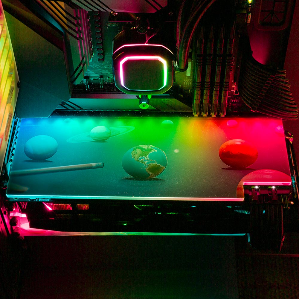 Planet Pool RGB GPU Backplate - Ismaeel Shaikh - V1Tech