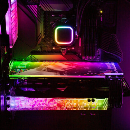 Pretty Thoughts RGB GPU Support Bracket - Tankuss - V1Tech