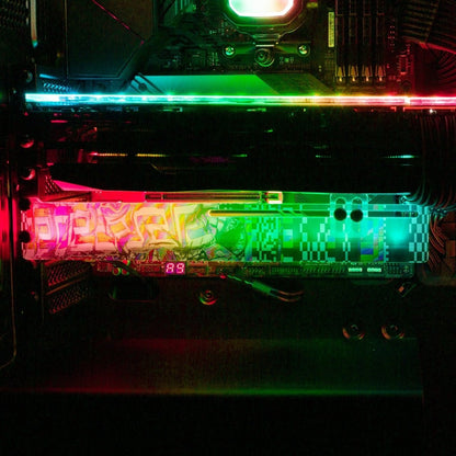 Pretty Thoughts RGB GPU Support Bracket - Tankuss - V1Tech