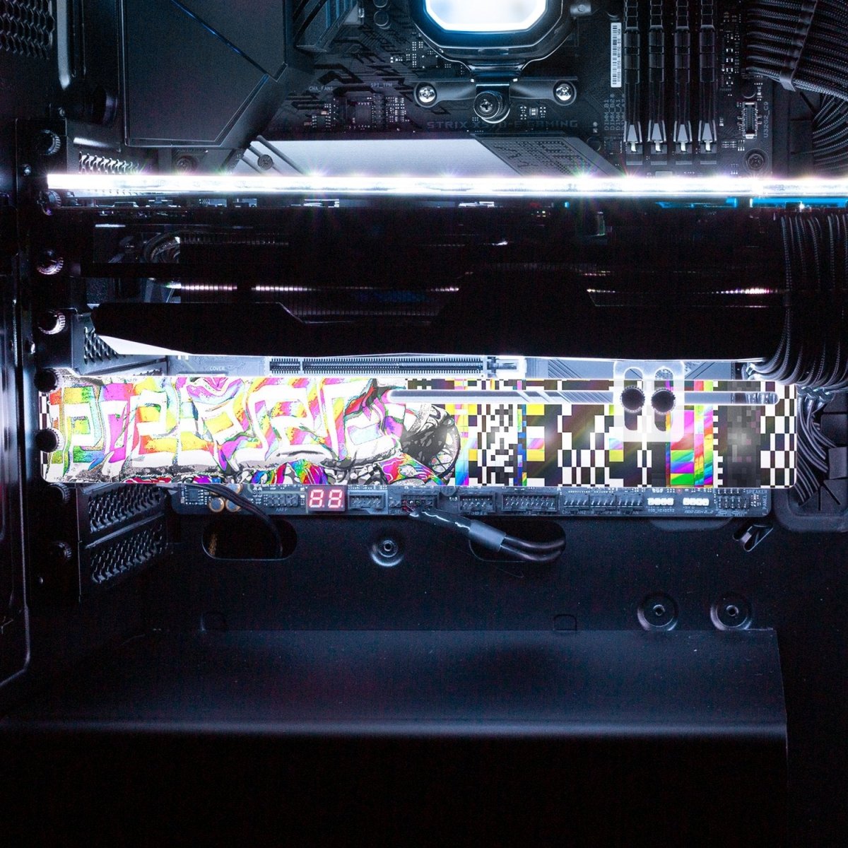 Pretty Thoughts RGB GPU Support Bracket - Tankuss - V1Tech