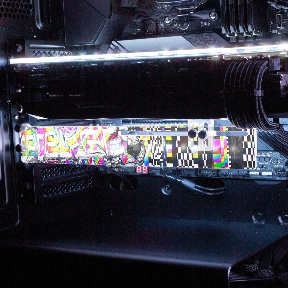 Pretty Thoughts RGB GPU Support Bracket - Tankuss - V1Tech