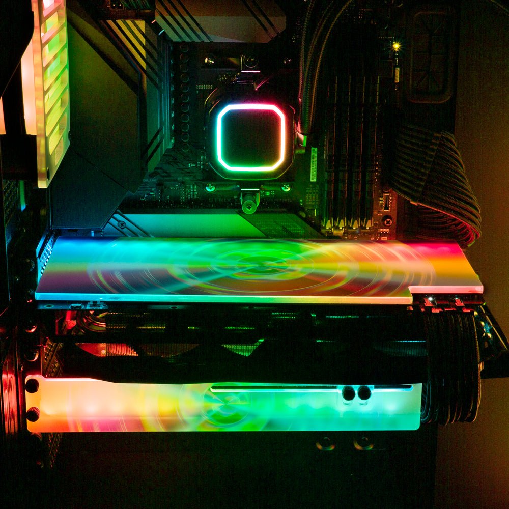 Prismatic Saucer RGB GPU Backplate - Guedda HM - V1Tech