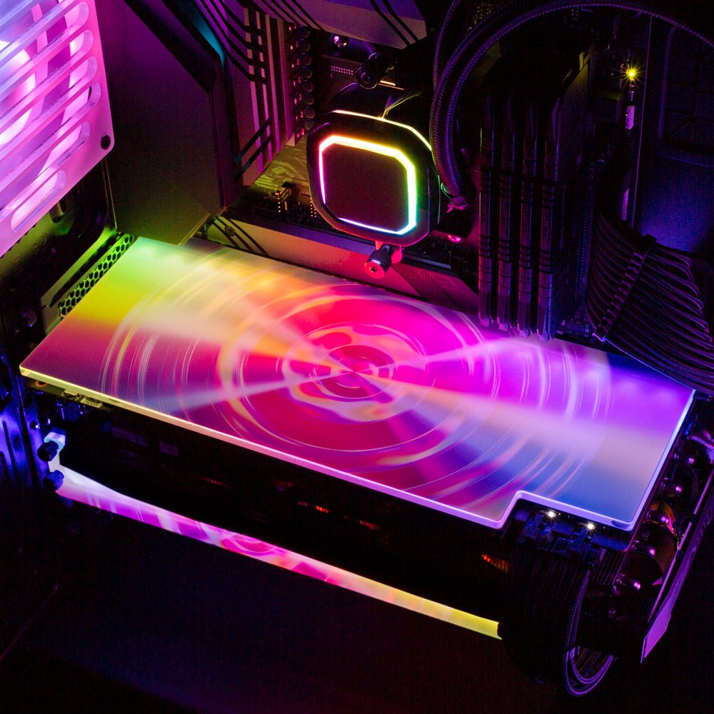 Prismatic Saucer RGB GPU Backplate - Guedda HM - V1Tech