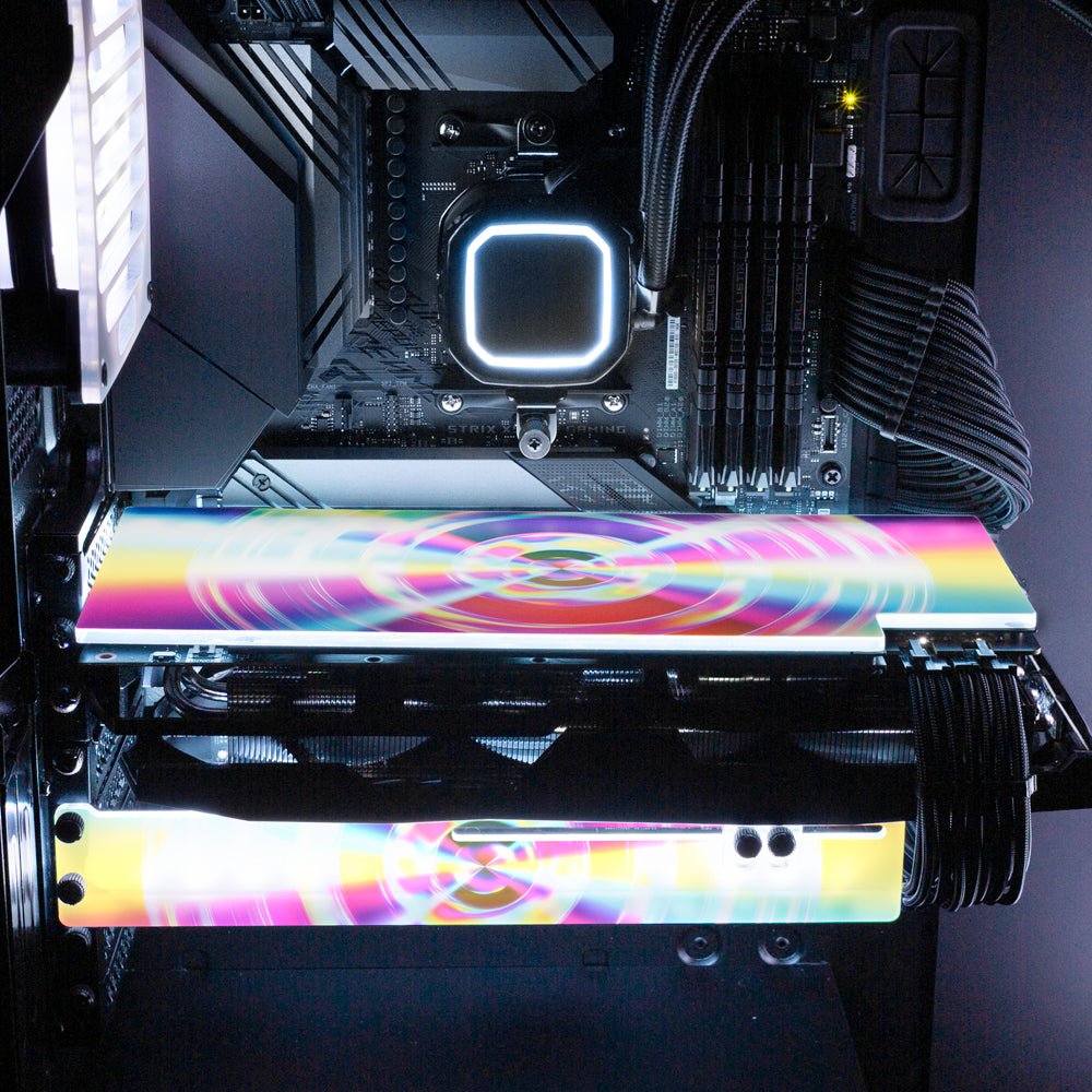 Prismatic Saucer RGB GPU Support Bracket - Guedda HM - V1Tech