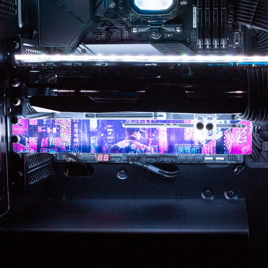 Purple Nights RGB GPU Support Bracket - Nogar007 - V1Tech