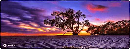 Purple Ripples Large Mouse Pad - Ben Mulder Photography - V1 Tech