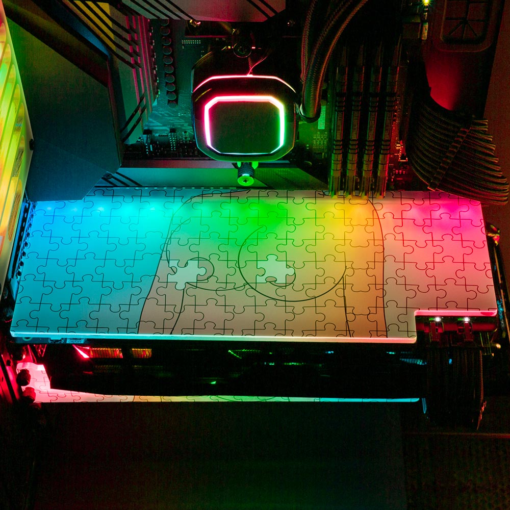 Puzzle RGB GPU Backplate - Javilostcontrol - V1Tech