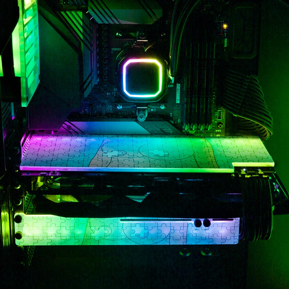 Puzzle RGB GPU Backplate - Javilostcontrol - V1Tech