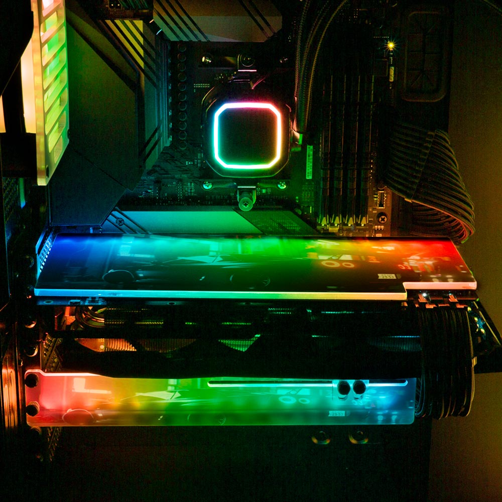 R-34 Skyline RGB GPU Backplate - Skie Graphic Studio - V1Tech