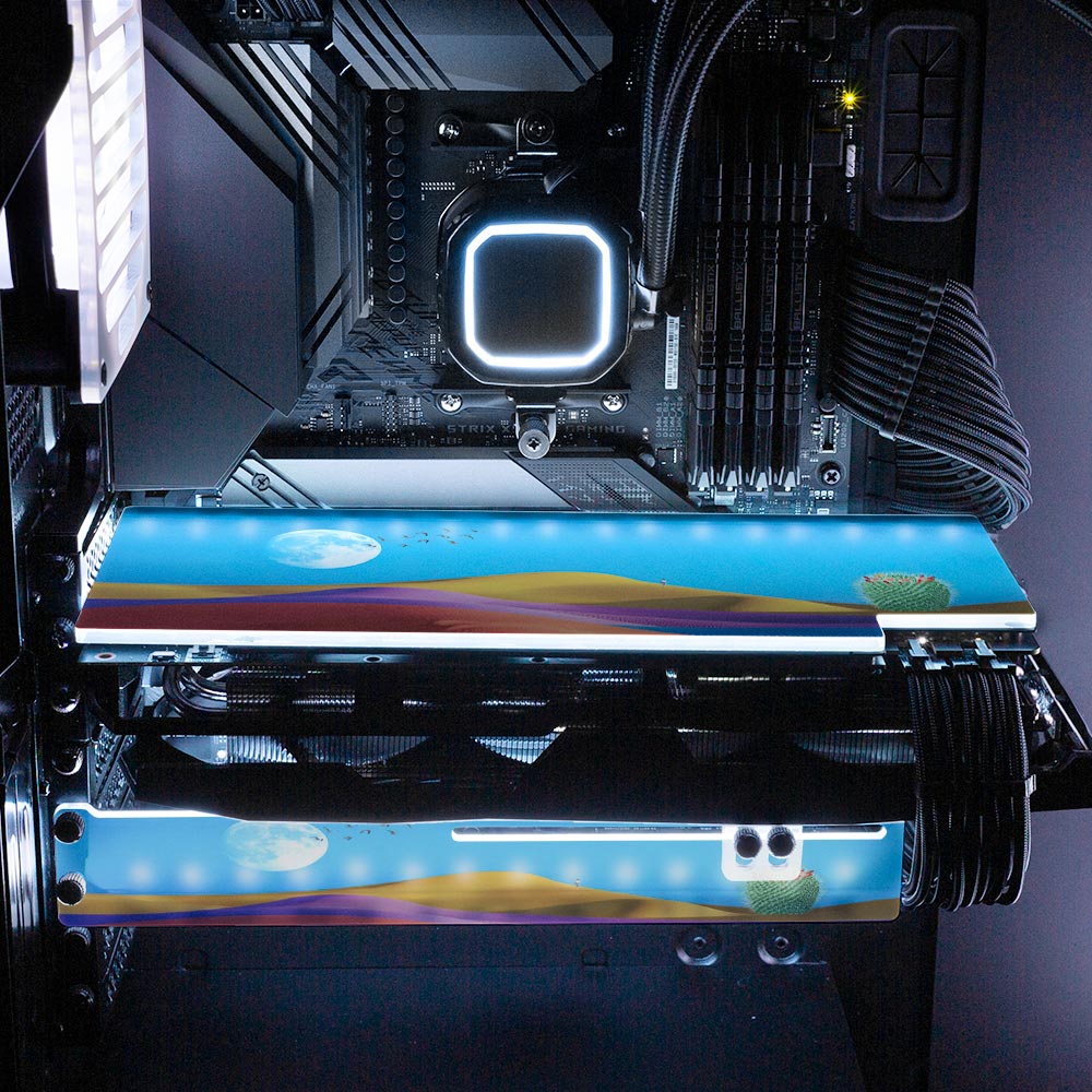 Rainbow Desert RGB GPU Backplate - Spectacular.way - V1Tech