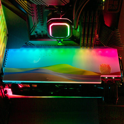 Rainbow Desert RGB GPU Backplate - Spectacular.way - V1Tech