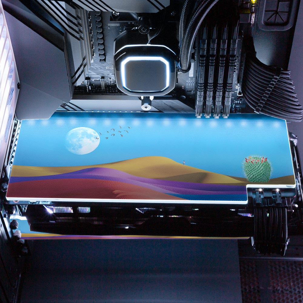 Rainbow Desert RGB GPU Backplate - Spectacular.way - V1Tech