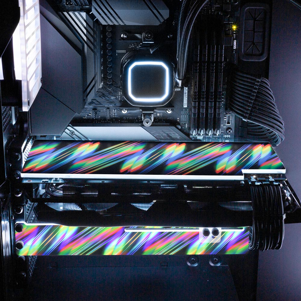 Rainbow March RGB GPU Backplate - StellarFire - V1Tech