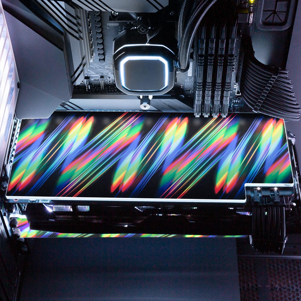 Rainbow March RGB GPU Backplate - StellarFire - V1Tech