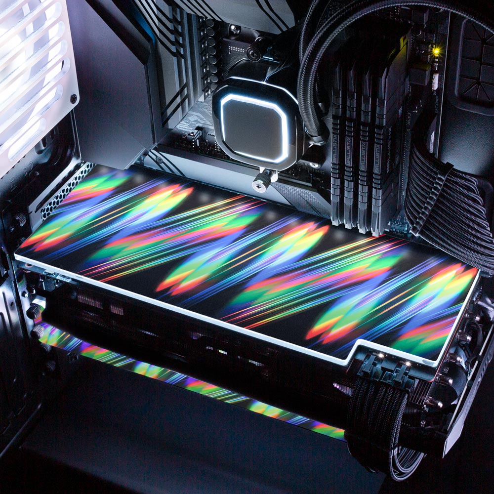 Rainbow March RGB GPU Backplate - StellarFire - V1Tech