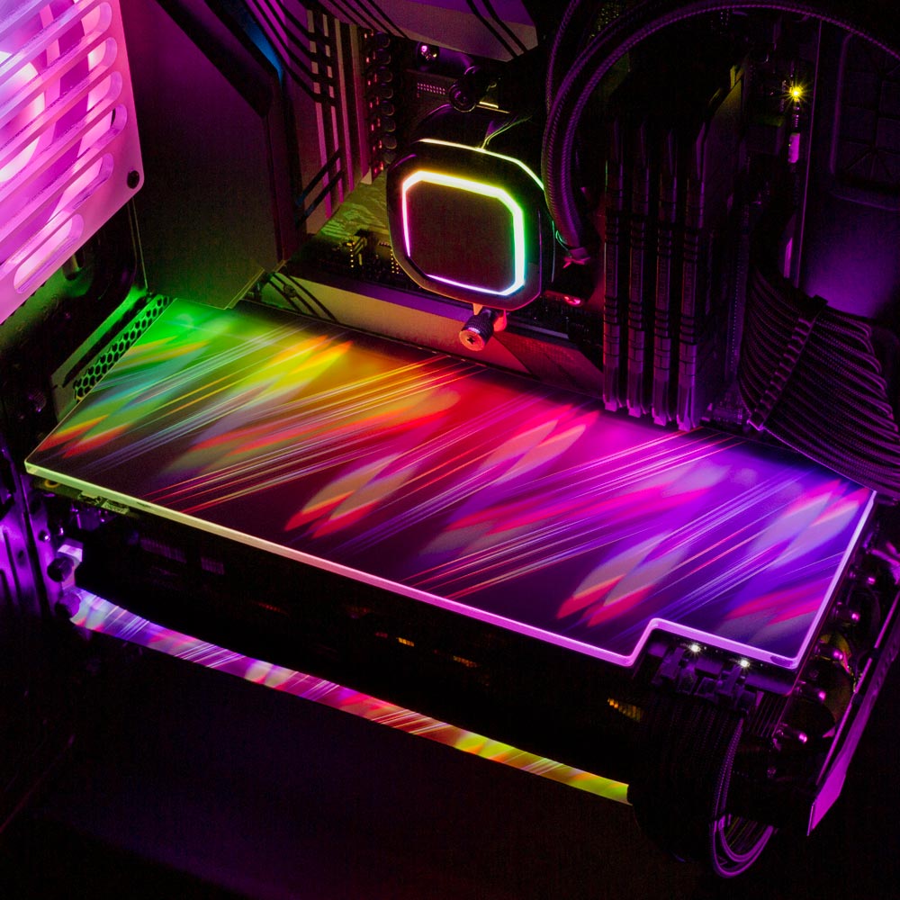 Rainbow March RGB GPU Backplate - StellarFire - V1Tech