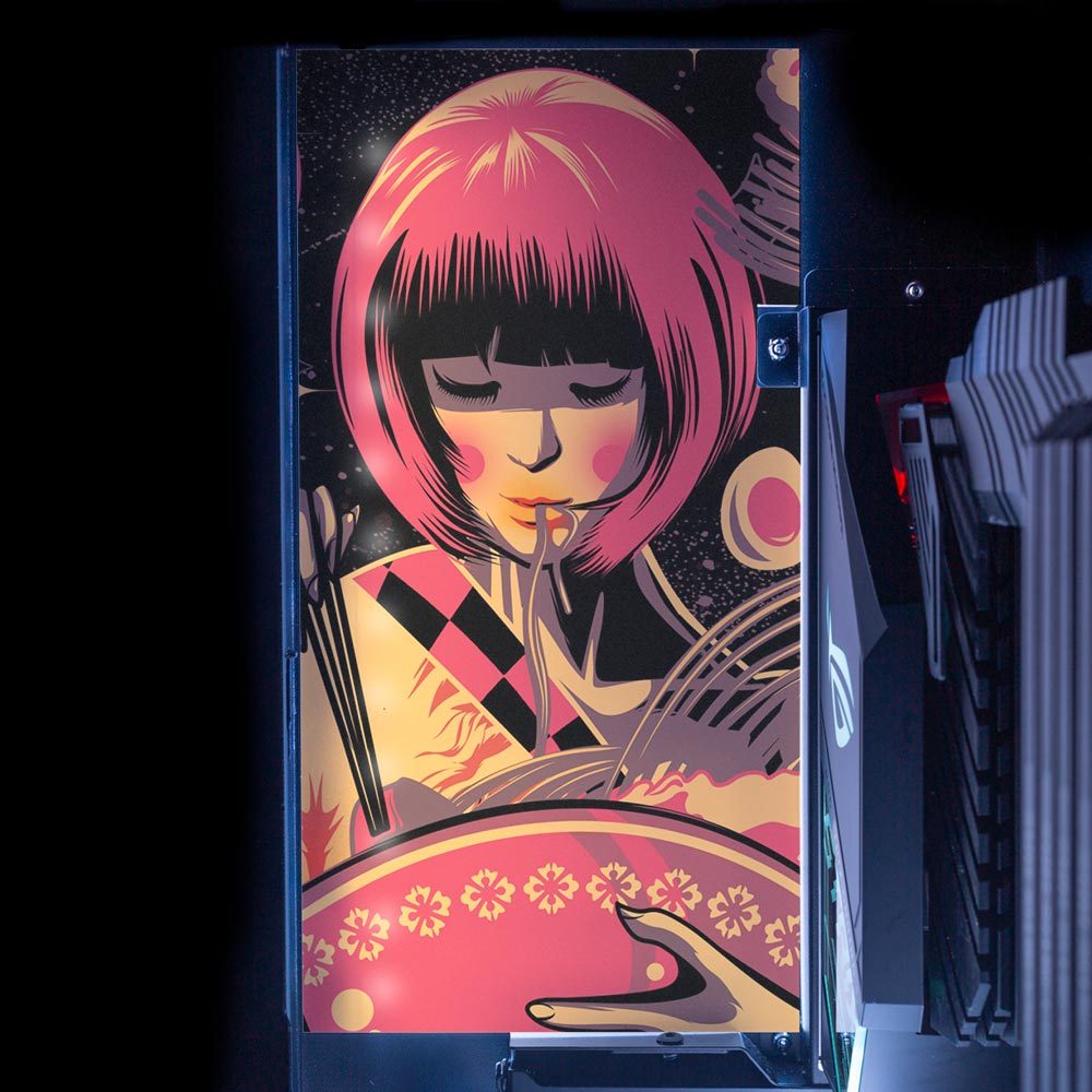 Ramen Geisha Lian Li O11 and Dynamic and XL Rear Panel Plate Cover with ARGB LED Lighting - HeyMoonly - V1Tech