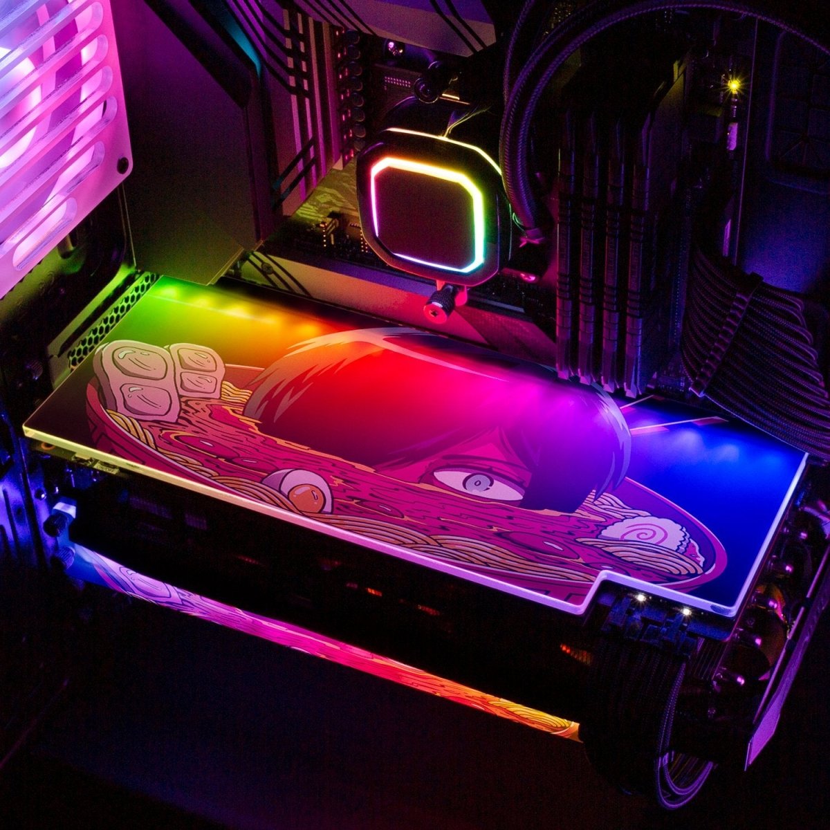 Ramen Goryo RGB GPU Backplate - Vincent Trinidad Art - V1Tech