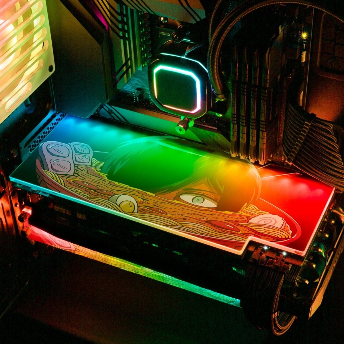 Ramen Goryo RGB GPU Backplate - Vincent Trinidad Art - V1Tech