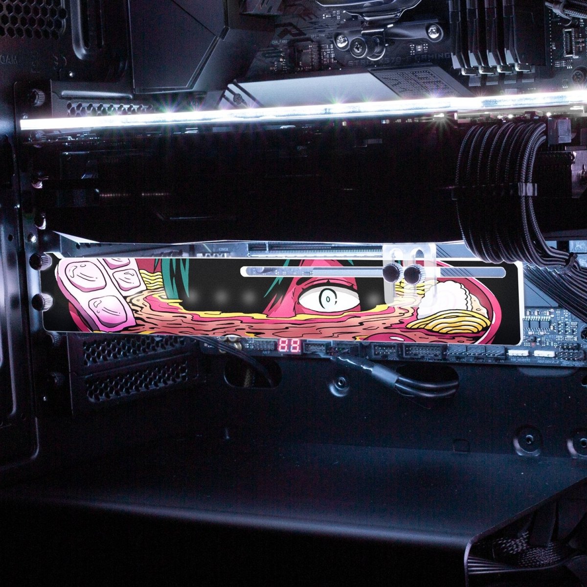 Ramen Goryo RGB GPU Support Bracket - Vincent Trinidad Art - V1Tech