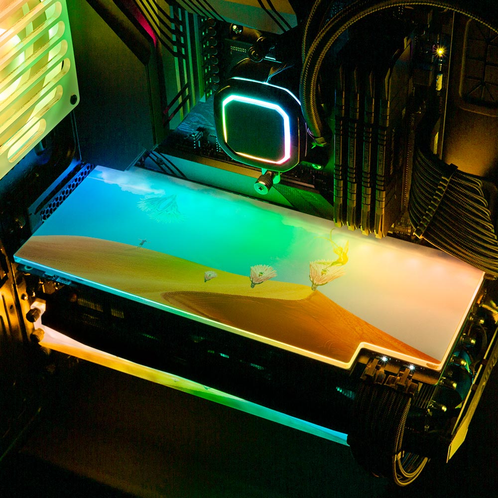 Rebirth RGB GPU Backplate - Spectacular.way - V1Tech