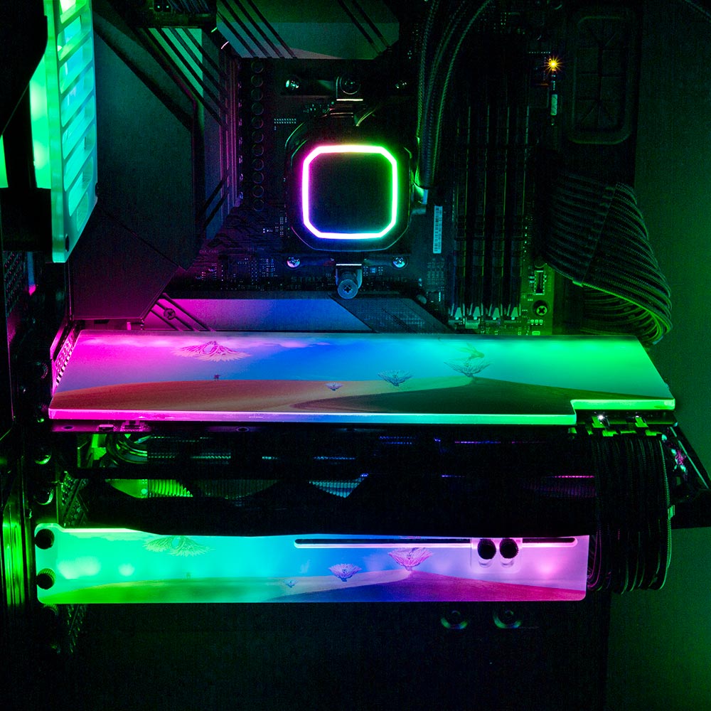 Rebirth RGB GPU Backplate - Spectacular.way - V1Tech