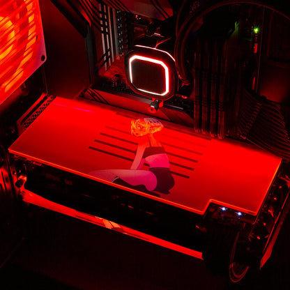 Red Demon RGB GPU Backplate - YacilArt - V1Tech