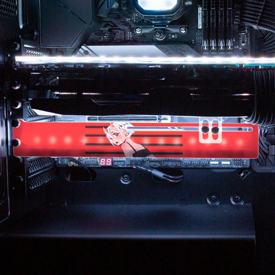 Red Demon RGB GPU Support Bracket