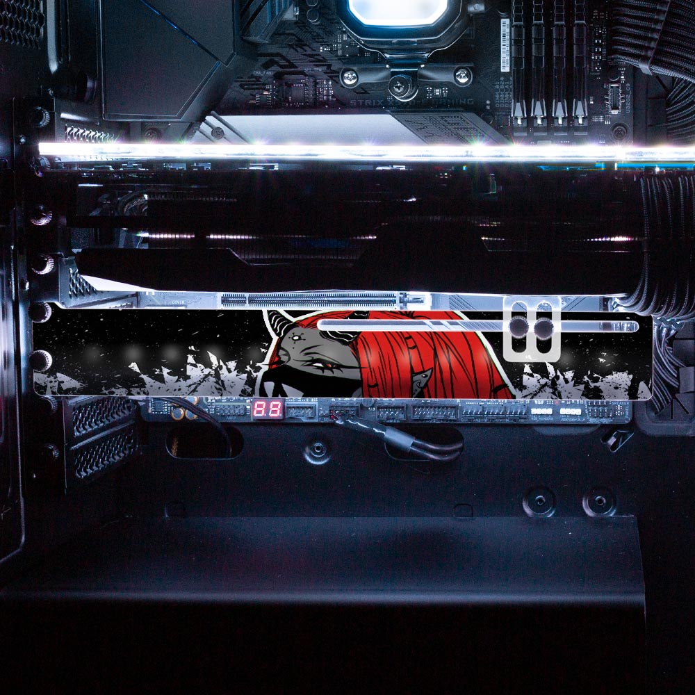 Red MMXX RGB GPU Support Bracket - Cici‚Äôs Art and Stuff - V1Tech