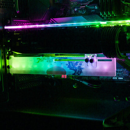 Red Suns RGB GPU Support Bracket - Ddjvigo - V1Tech