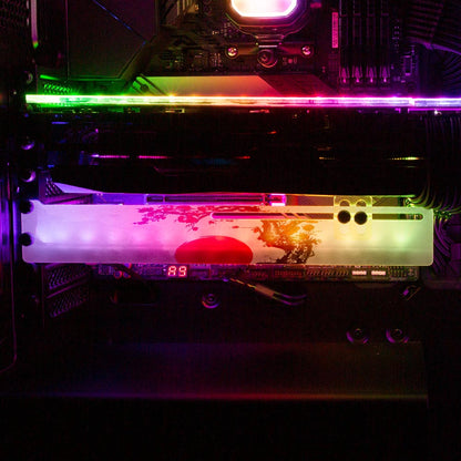 Red Suns RGB GPU Support Bracket - Ddjvigo - V1Tech