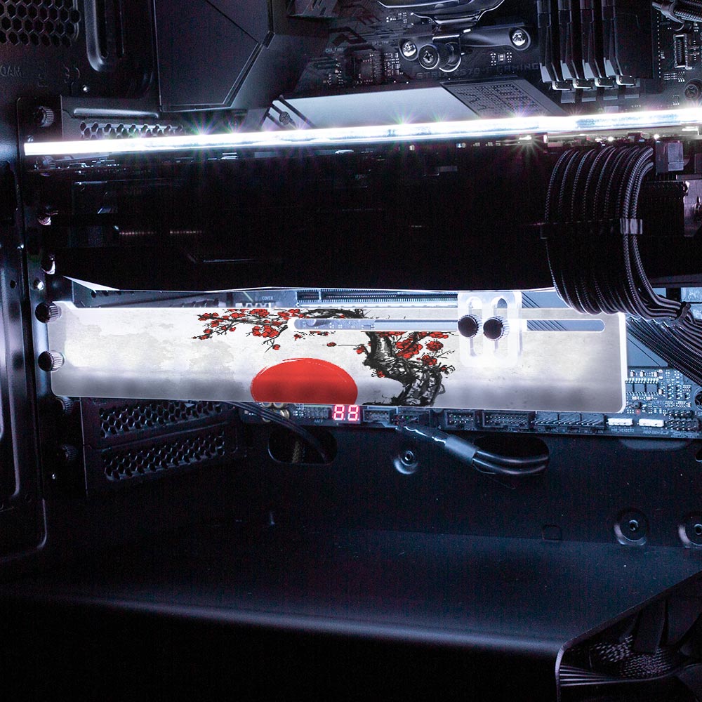 Red Suns RGB GPU Support Bracket - Ddjvigo - V1Tech