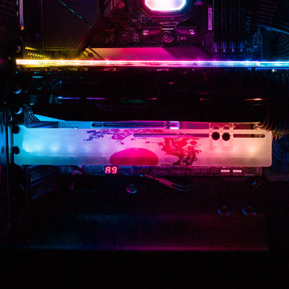 Red Suns RGB GPU Support Bracket - Ddjvigo - V1Tech