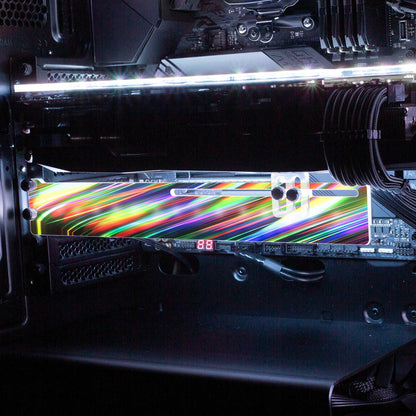 Red Wave RGB GPU Support Bracket - StellarFire - V1Tech