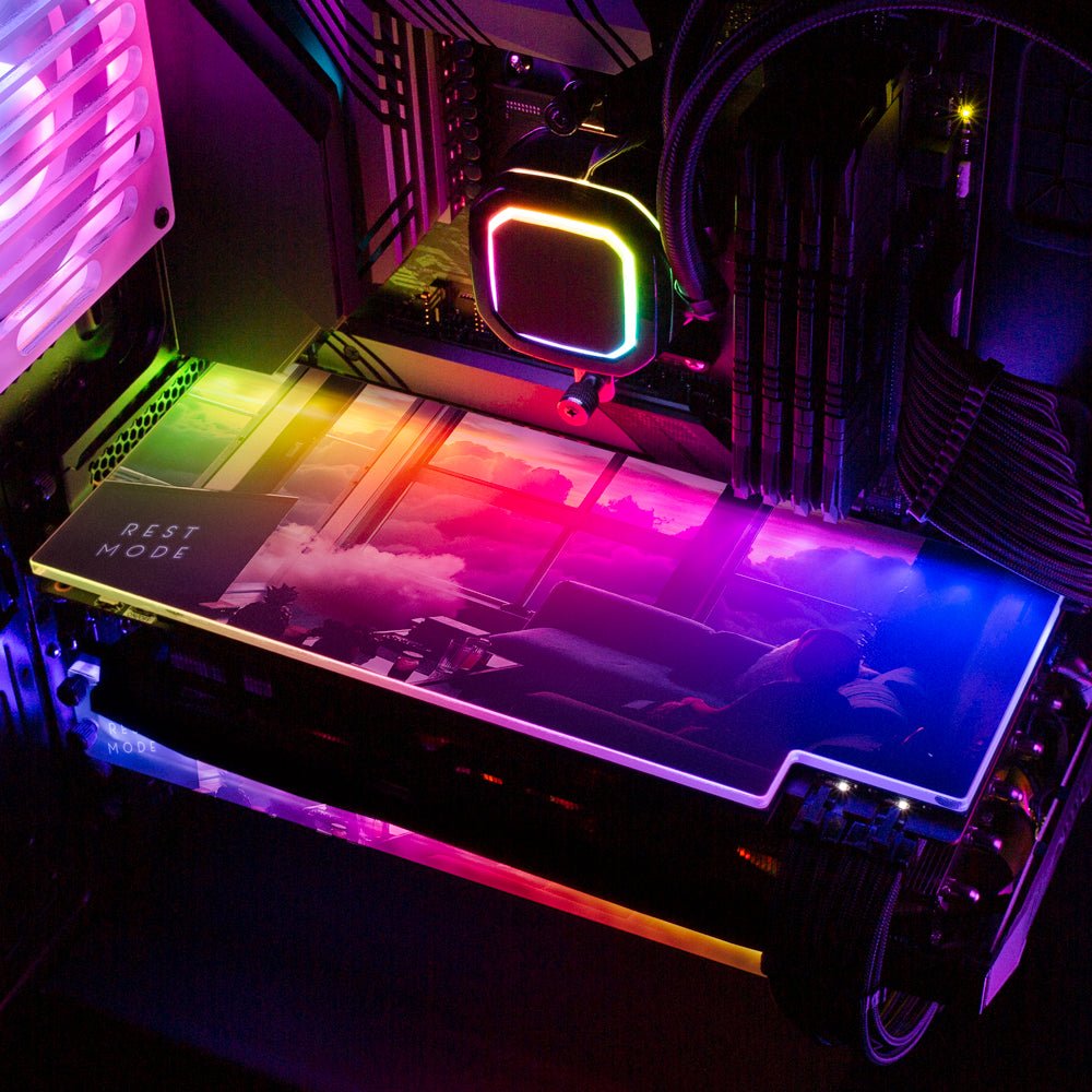 Rest Mode RGB GPU Backplate - Perphotal - V1Tech