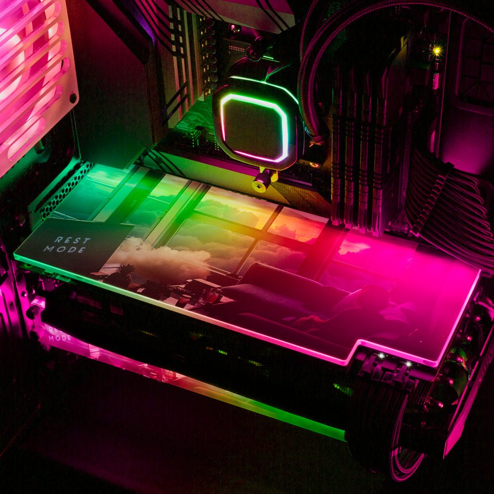 Rest Mode RGB GPU Backplate - Perphotal - V1Tech