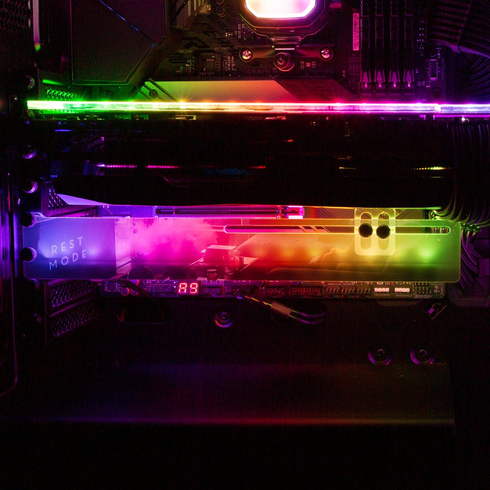 Rest Mode RGB GPU Support Bracket - Perphotal - V1Tech