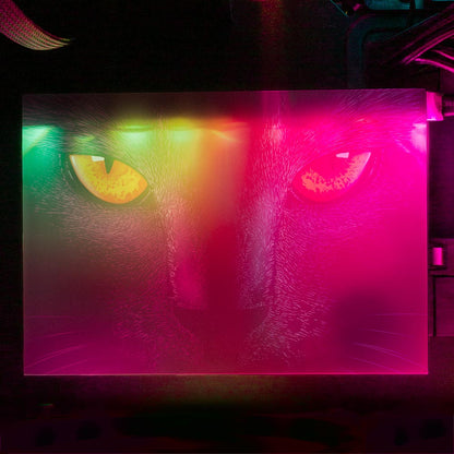 Retro Cat RGB HDD Cover Horizontal - Ddjvigo - V1Tech