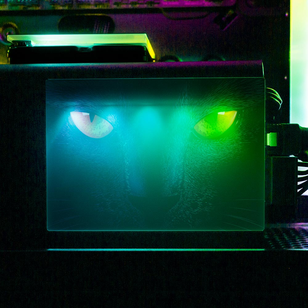 Retro Cat RGB SSD Cover Horizontal - Ddjvigo - V1Tech