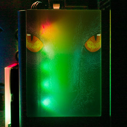 Retro Cat RGB SSD Cover Vertical - Ddjvigo - V1Tech