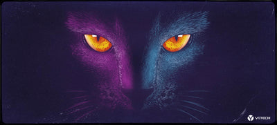 Retro Cat X-Large Mouse Pad