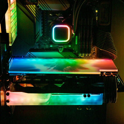 Retro Portal RGB GPU Backplate - V1Tech